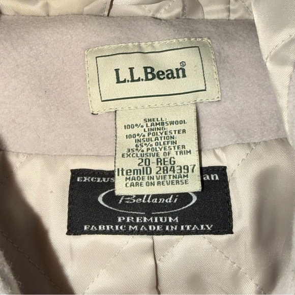 Vintage L.L. Bean Exclusive For Bellandi Women’s 100% Lambswool Toggle Coat - Picture 4 of 8